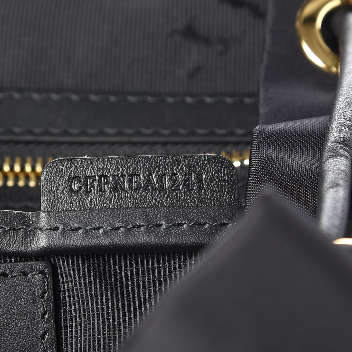 Nylon Medium Rucksack Backpack Black