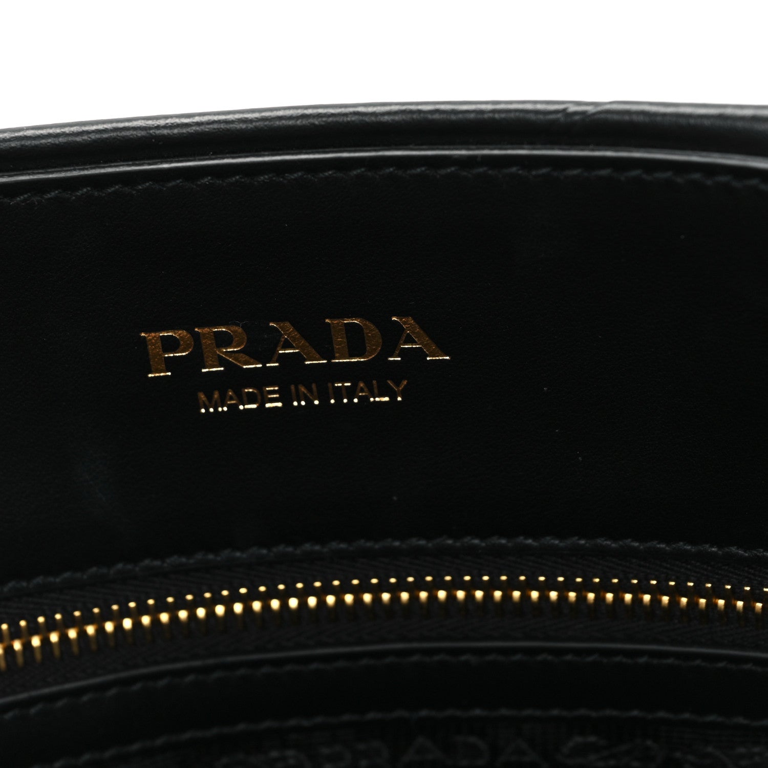 Prada Soft Calfskin Triangolo Symbole Embossed Medium Tote Black 6 of 10