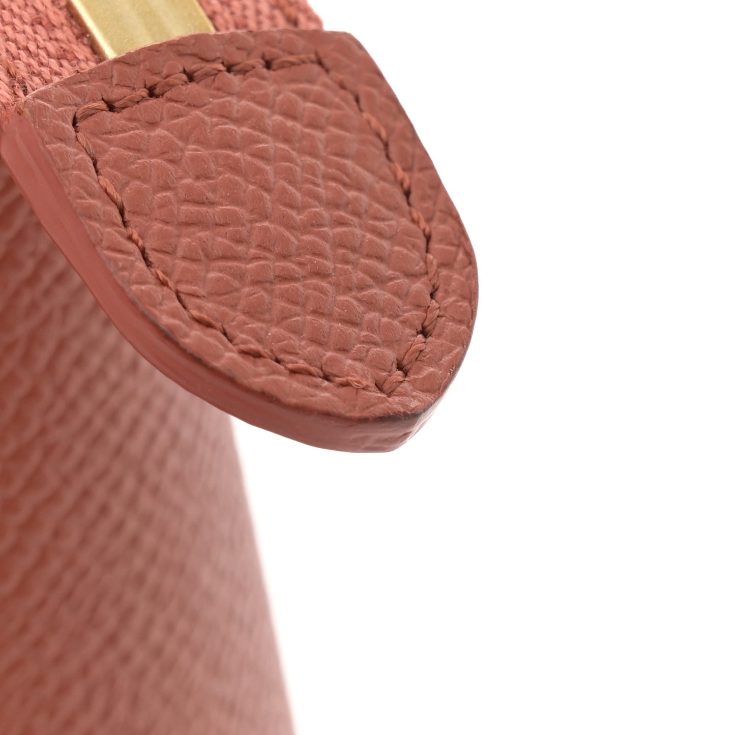 Grained Calfskin Nano Belt Bag Terracotta