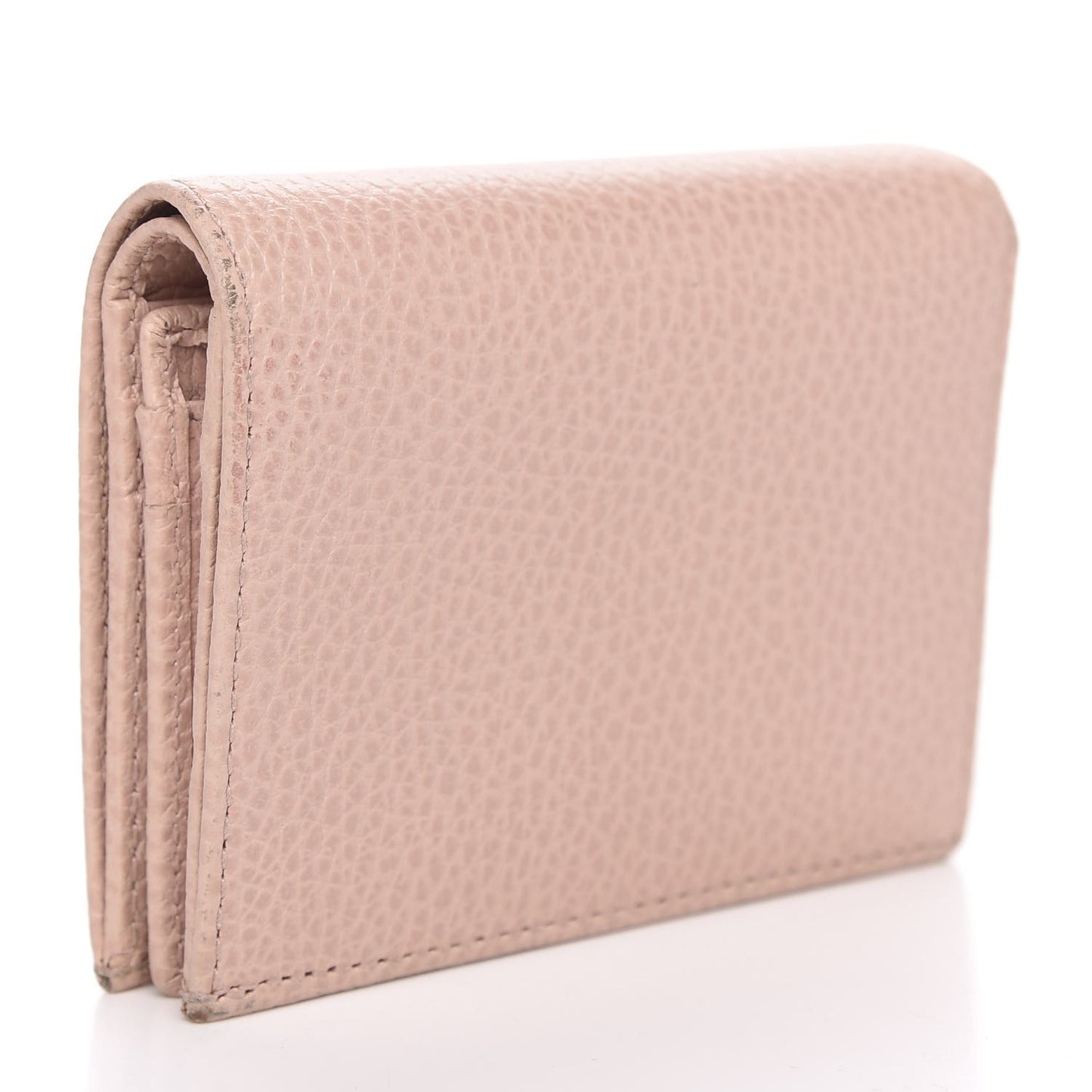 Dollar Calfskin GG Marmont Card Case Perfect Pink