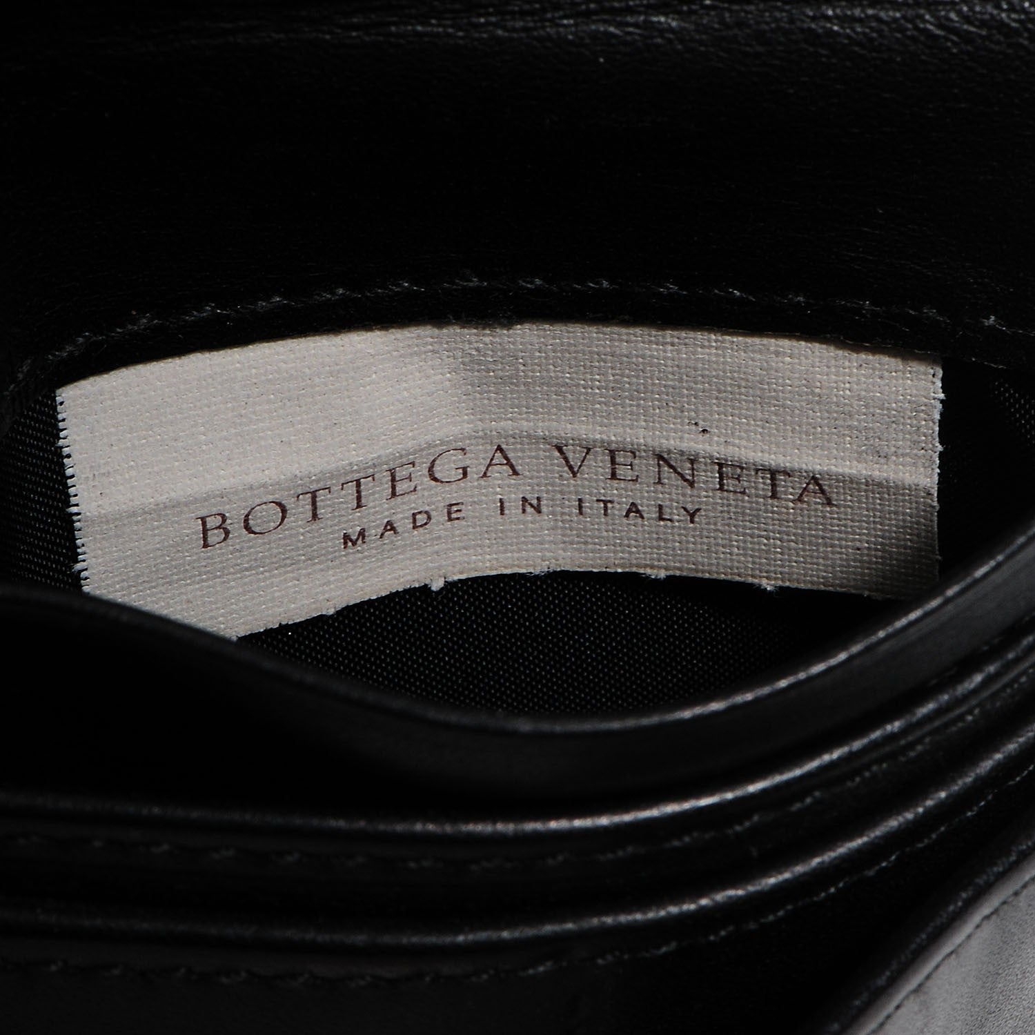 Bottega Veneta Nappa Intrecciato Chain Bi-Fold Wallet Nero Black 6 of 8