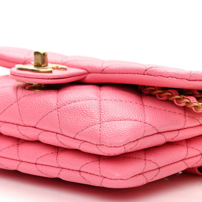 Chanel Shiny Caviar Pick Me Up Flap Belt Bag Pink 11 of 11