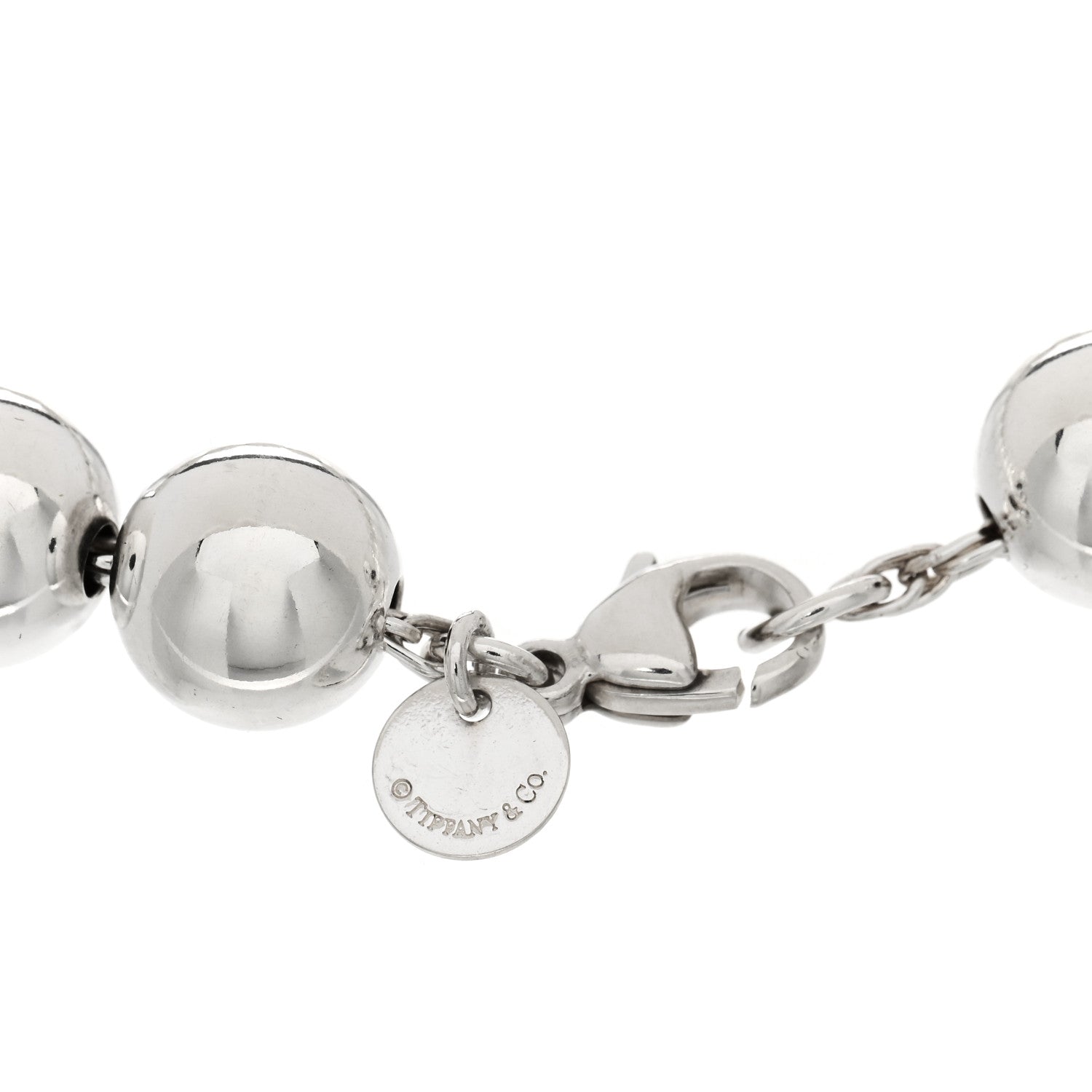 Tiffany Sterling Silver 10mm HardWear Ball Bracelet 3 of 4