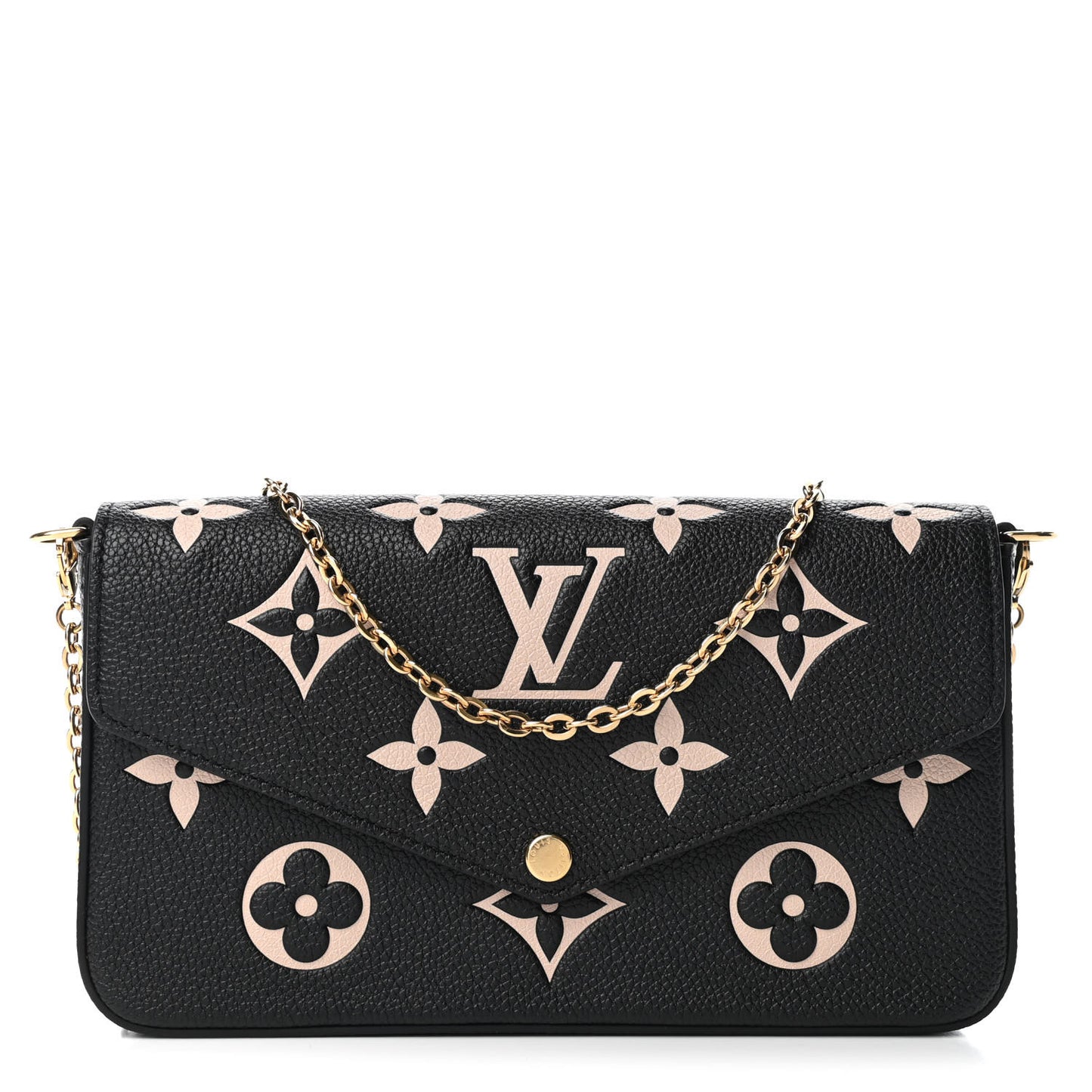 Empreinte Monogram Giant Felicie Pochette Black Beige