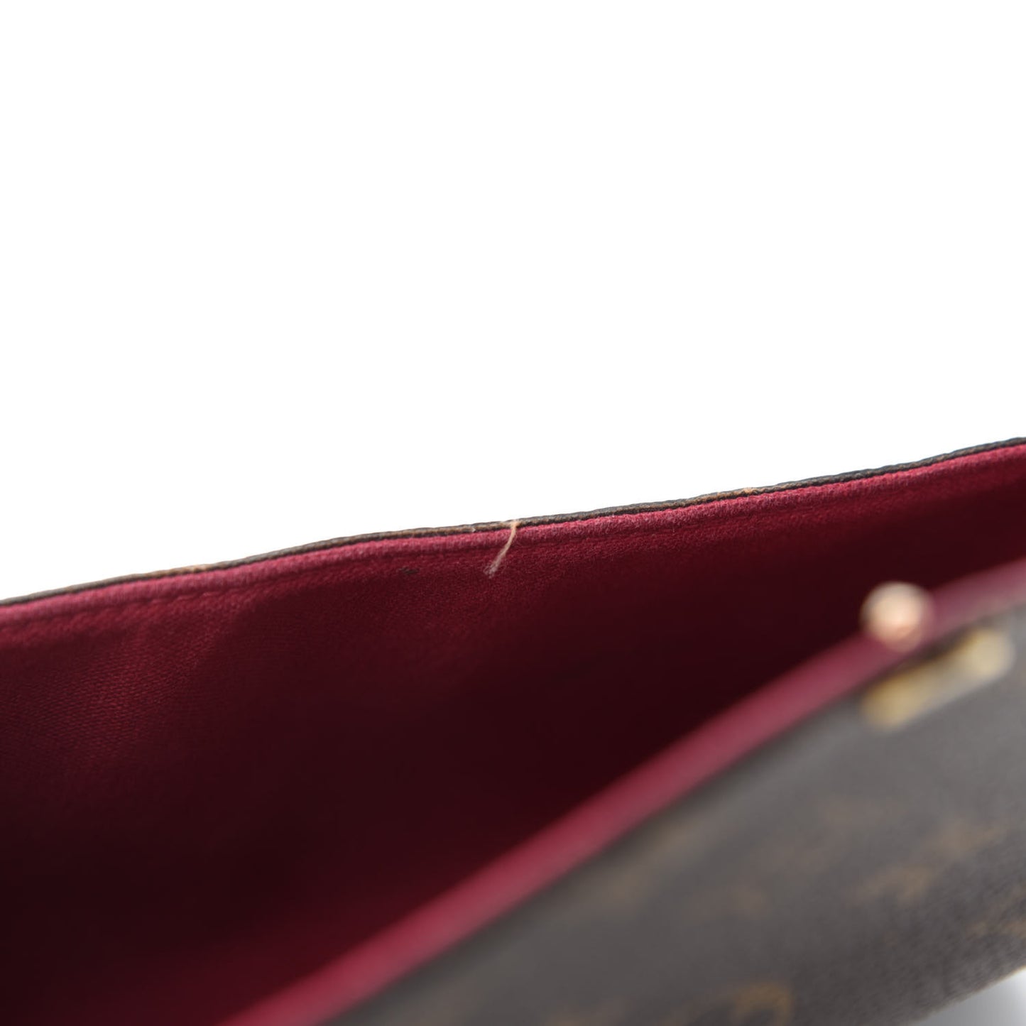 Monogram Pochette Felicie Chain Wallet Fuchsia