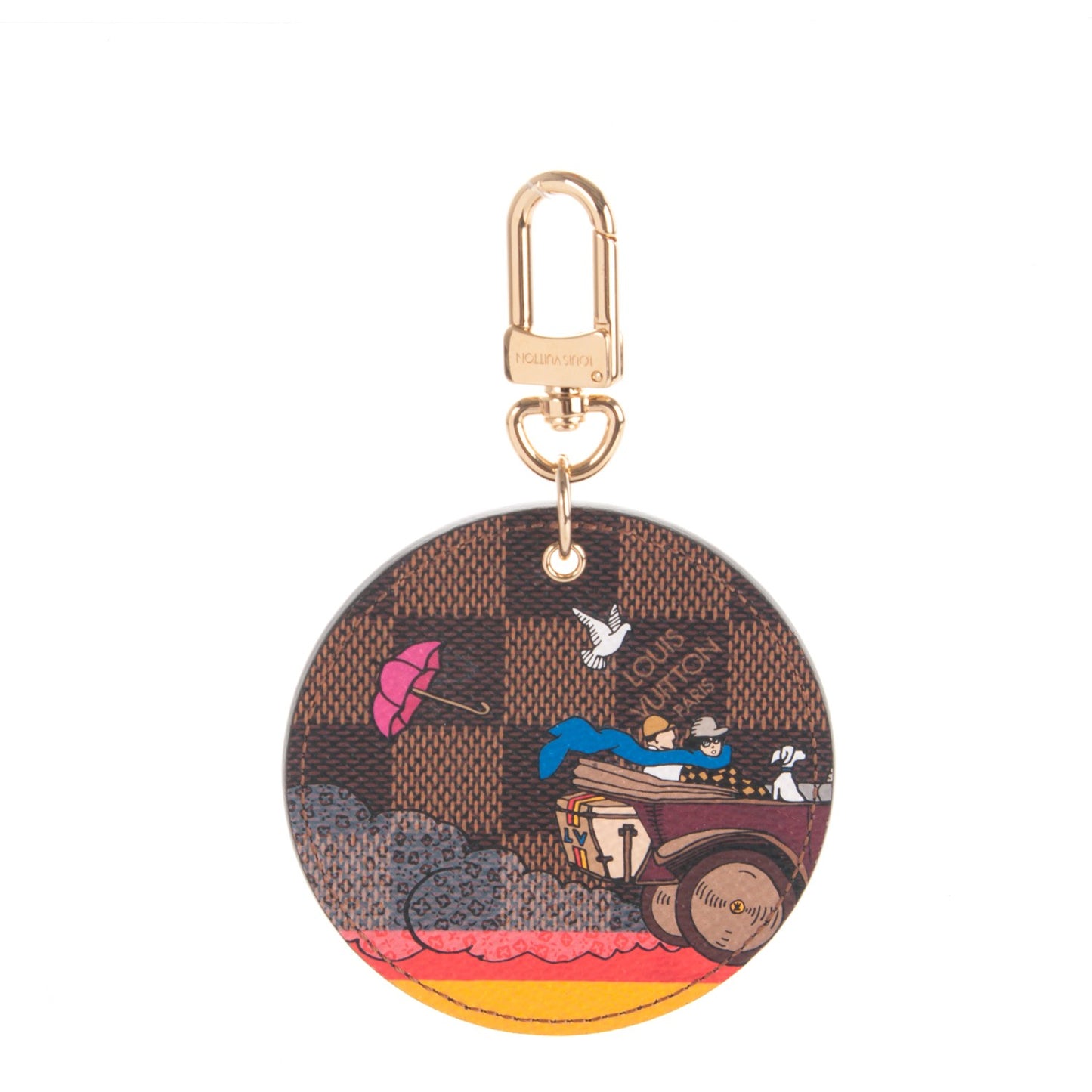 Damier Ebene 2015 Christmas Animation Bag Charm Key Ring