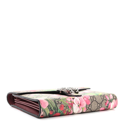 Gucci GG Supreme Monogram Blooms Mini Dionysus Chain Wallet Beige Multicolor Dry Rose 4 of 10