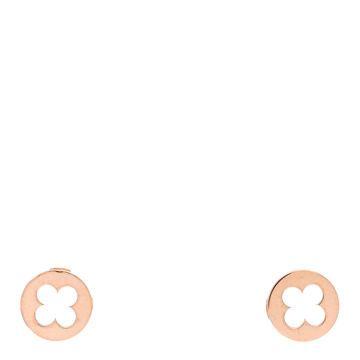 18K Pink Gold Empreinte Ear Studs Earrings