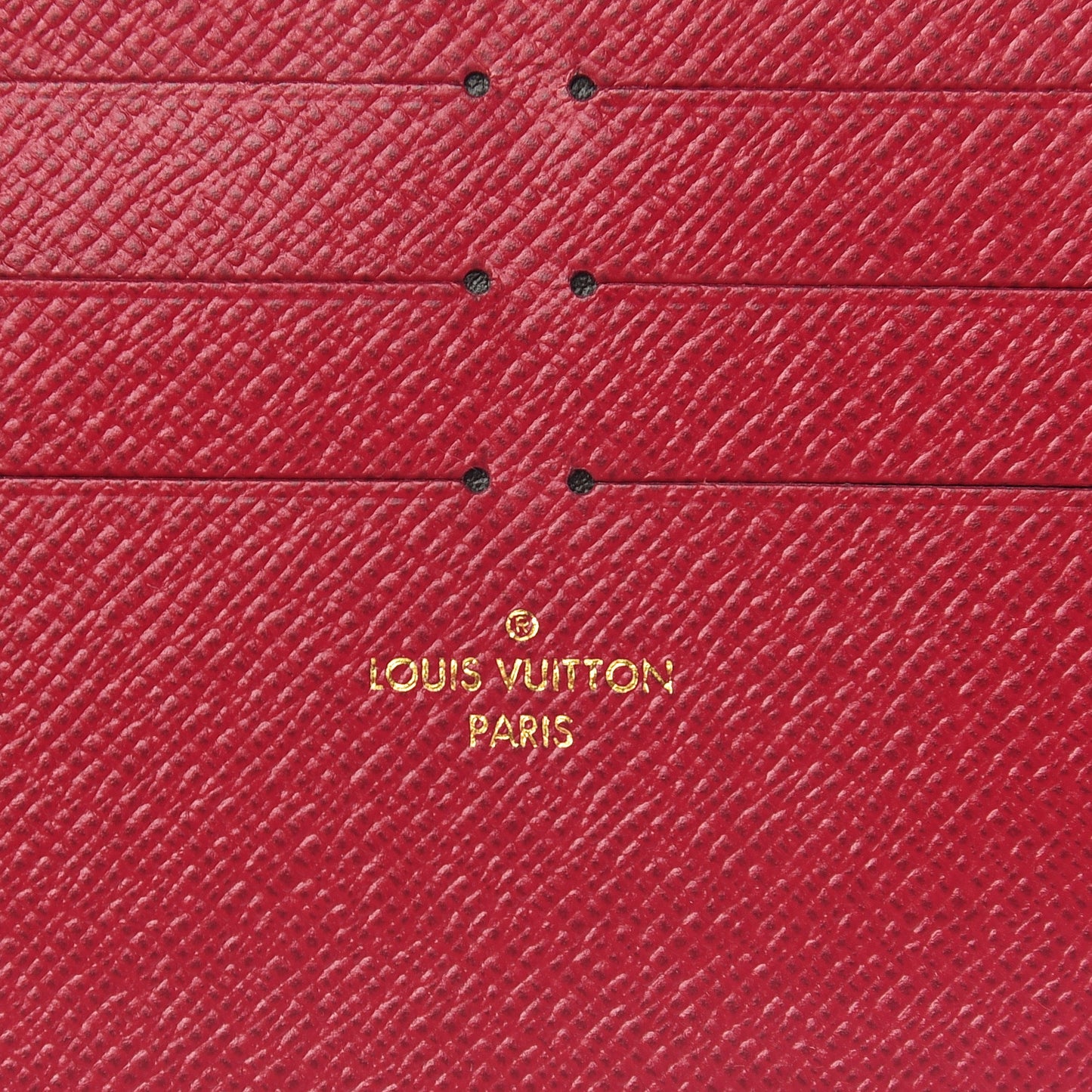 Calfskin Felicie Card Holder Insert Fuchsia