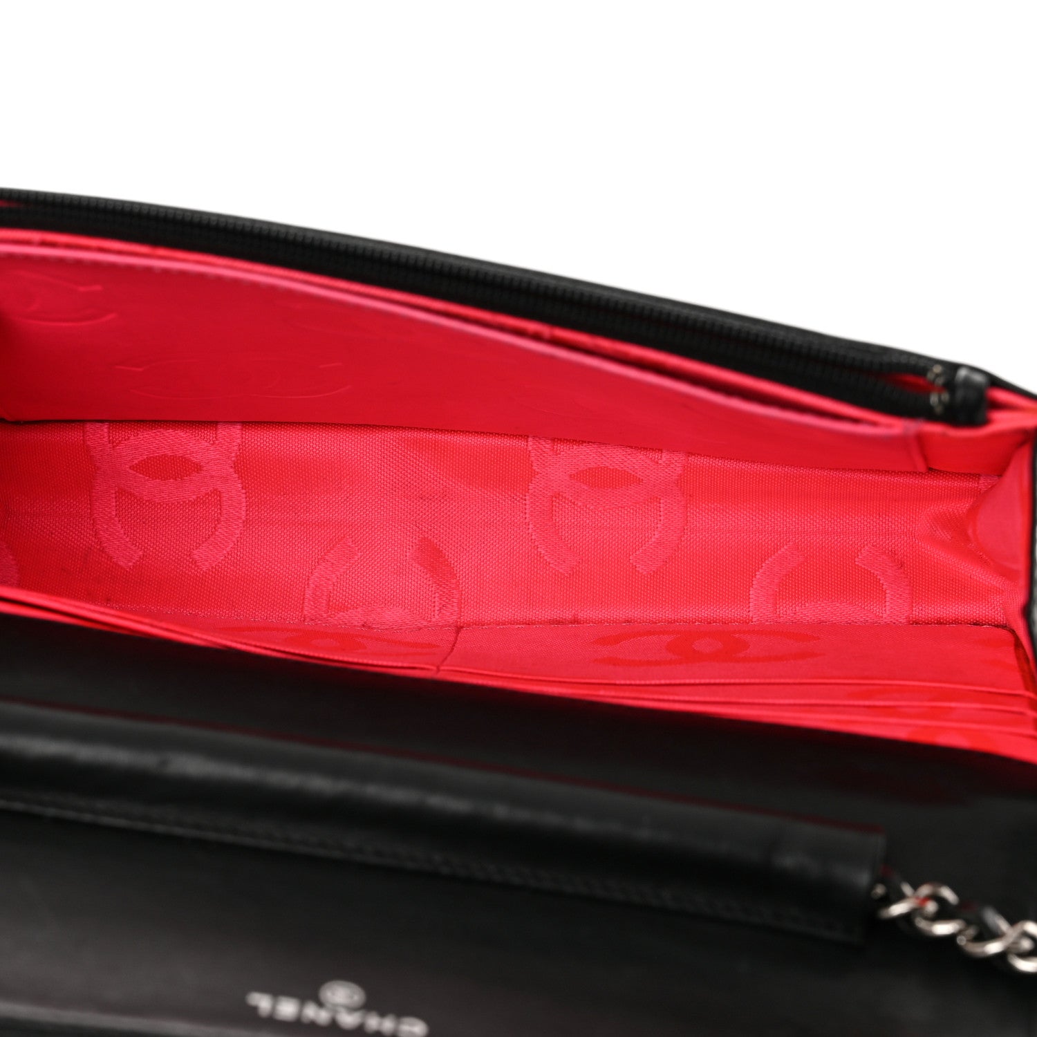 Chanel Calfskin Quilted Cambon Wallet on Chain WOC Black 5 of 13