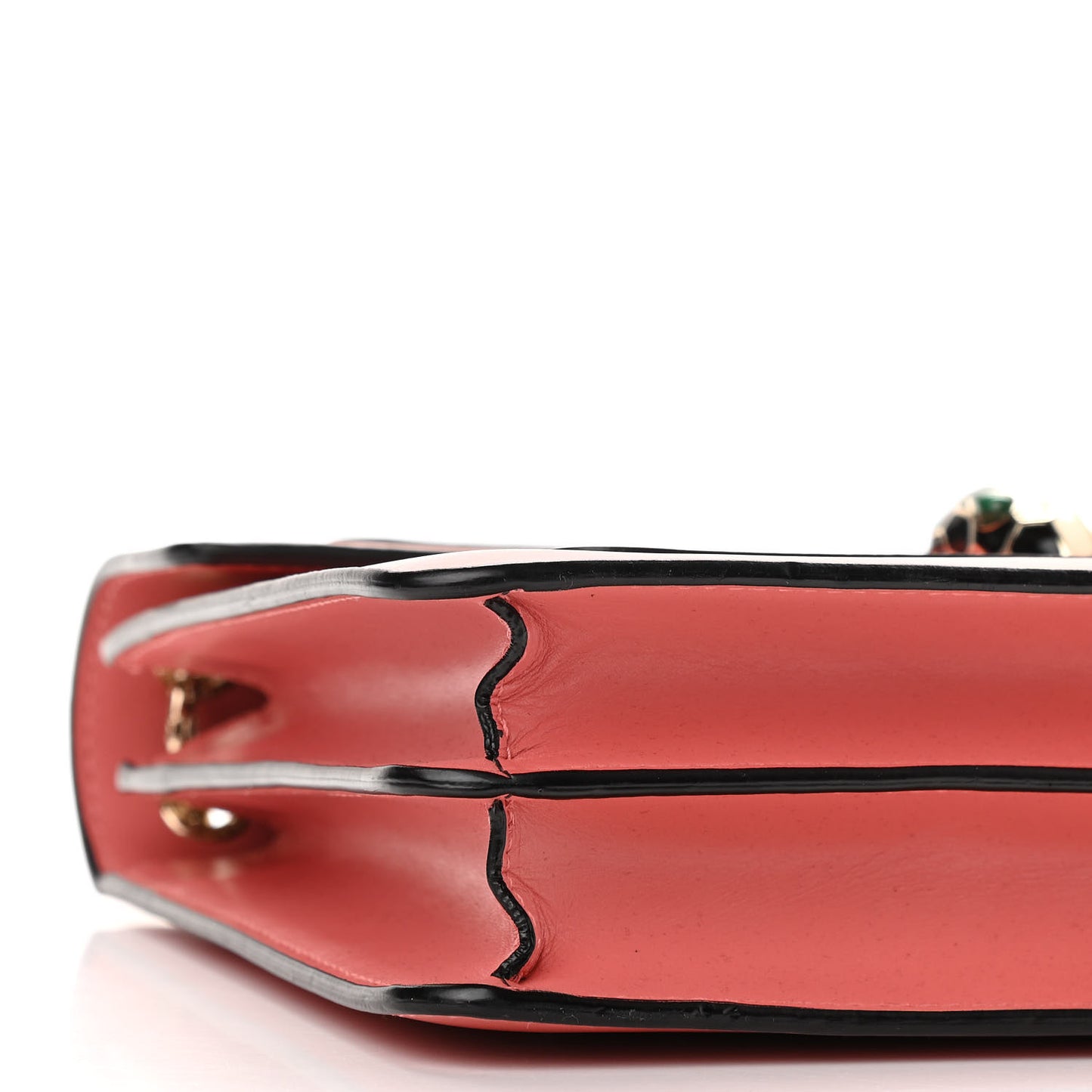 Calfskin Serpenti Forever Shoulder Bag Coral