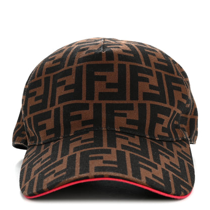 Fendi Canvas FF Reloaded Baseball Hat Tobacco Red 3 of 8