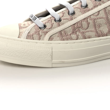 Christian Dior Canvas Oblique Walk'N'Dior Low Top Sneakers 39.5 Powder Nude 10 of 11