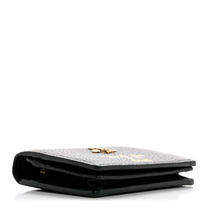 Gucci Pebbled Calfskin Animalier Card Case Black 4 of 11