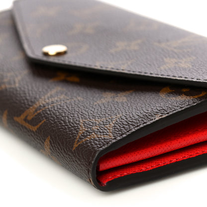 Louis Vuitton Monogram Sarah Wallet NM Coquelicot 9 of 9