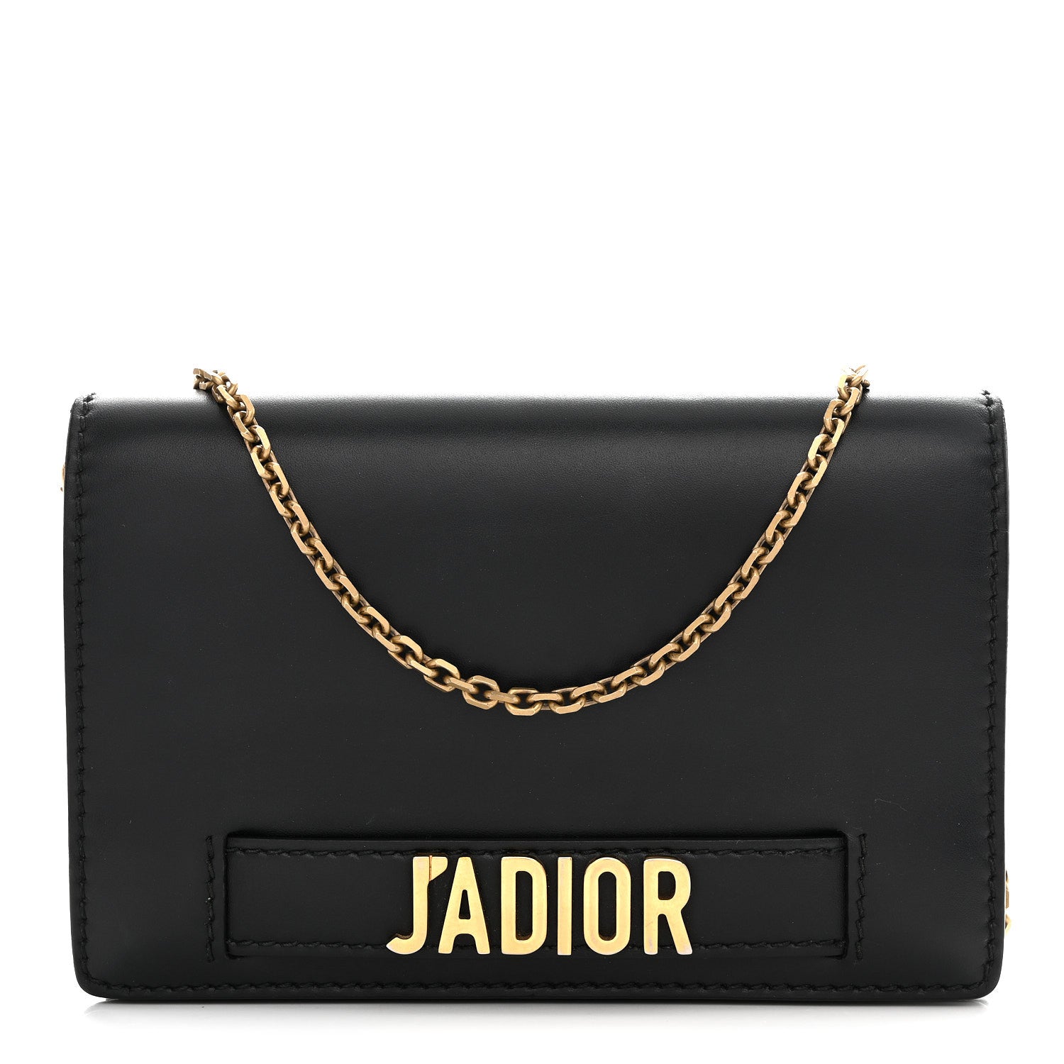 Christian Dior Calfskin J'Adior Wallet on Chain Pouch Black 1 of 14