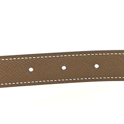 Hermes Box Togo 32mm H Belt 75 Black Etoupe 4 of 6