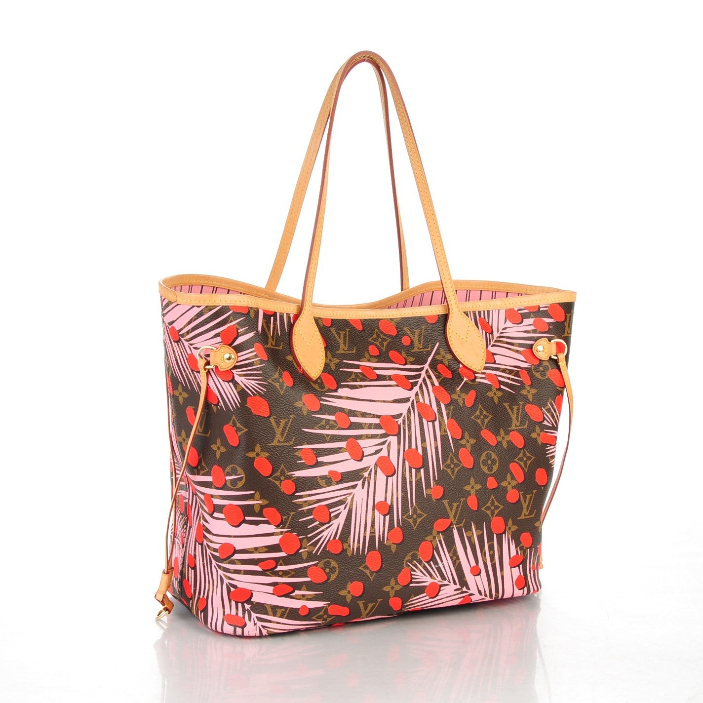 Louis Vuitton Monogram Jungle Dots Neo Neverfull MM Sugar Pink Poppy 4 of 8
