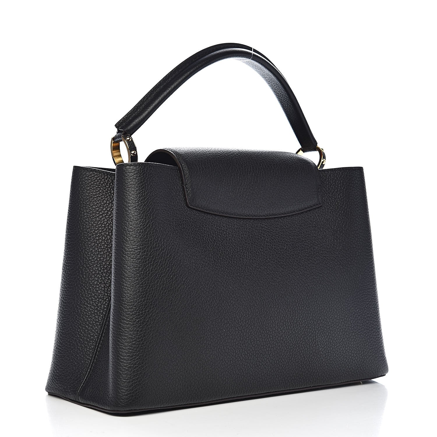 Louis Vuitton Taurillon Capucines MM Black 3 of 11