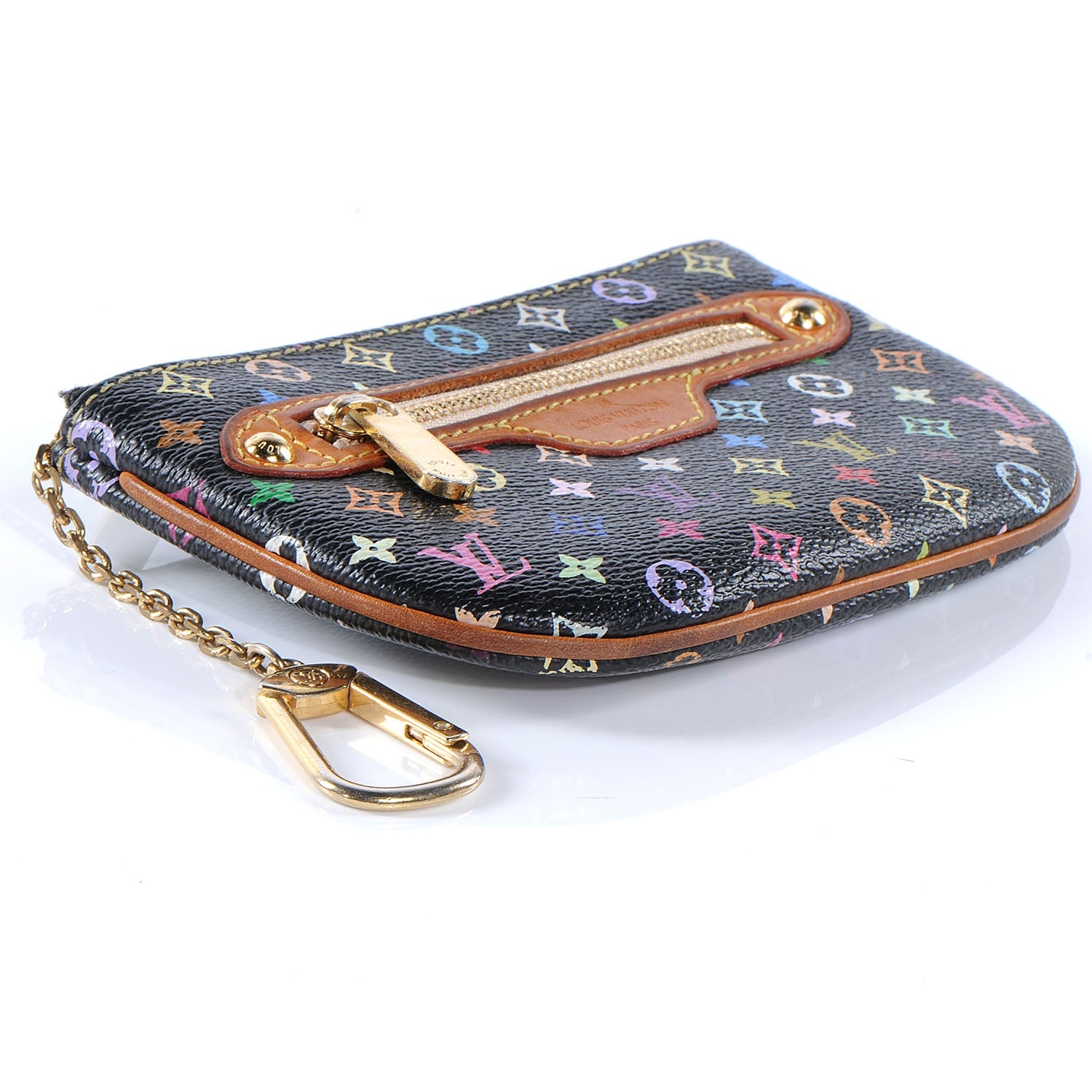 Louis Vuitton Monogram Multicolor Pochette Plate MM Black 4 of 7