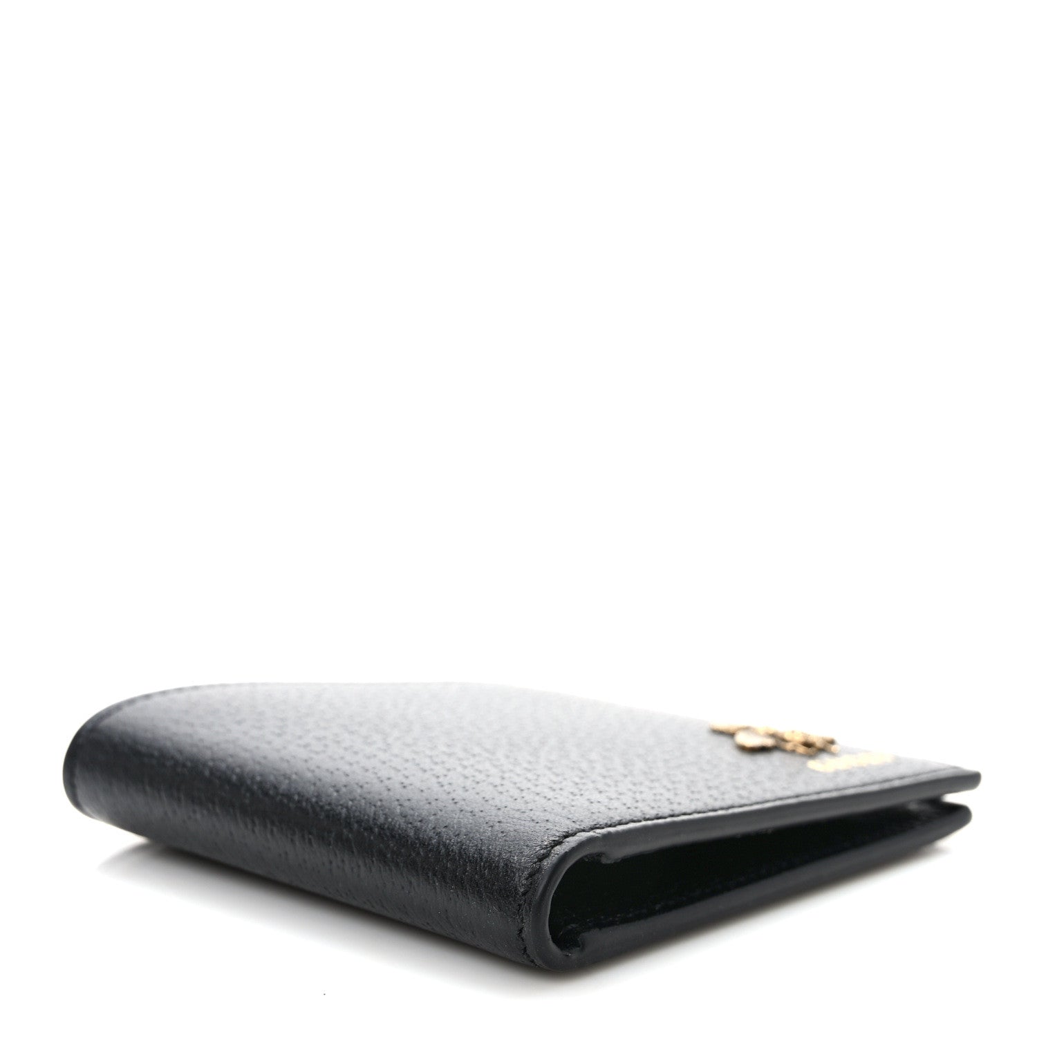 Gucci Calfskin Bee Bi-Fold Wallet Black 5 of 8