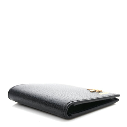 Gucci Calfskin Bee Bi-Fold Wallet Black 5 of 8