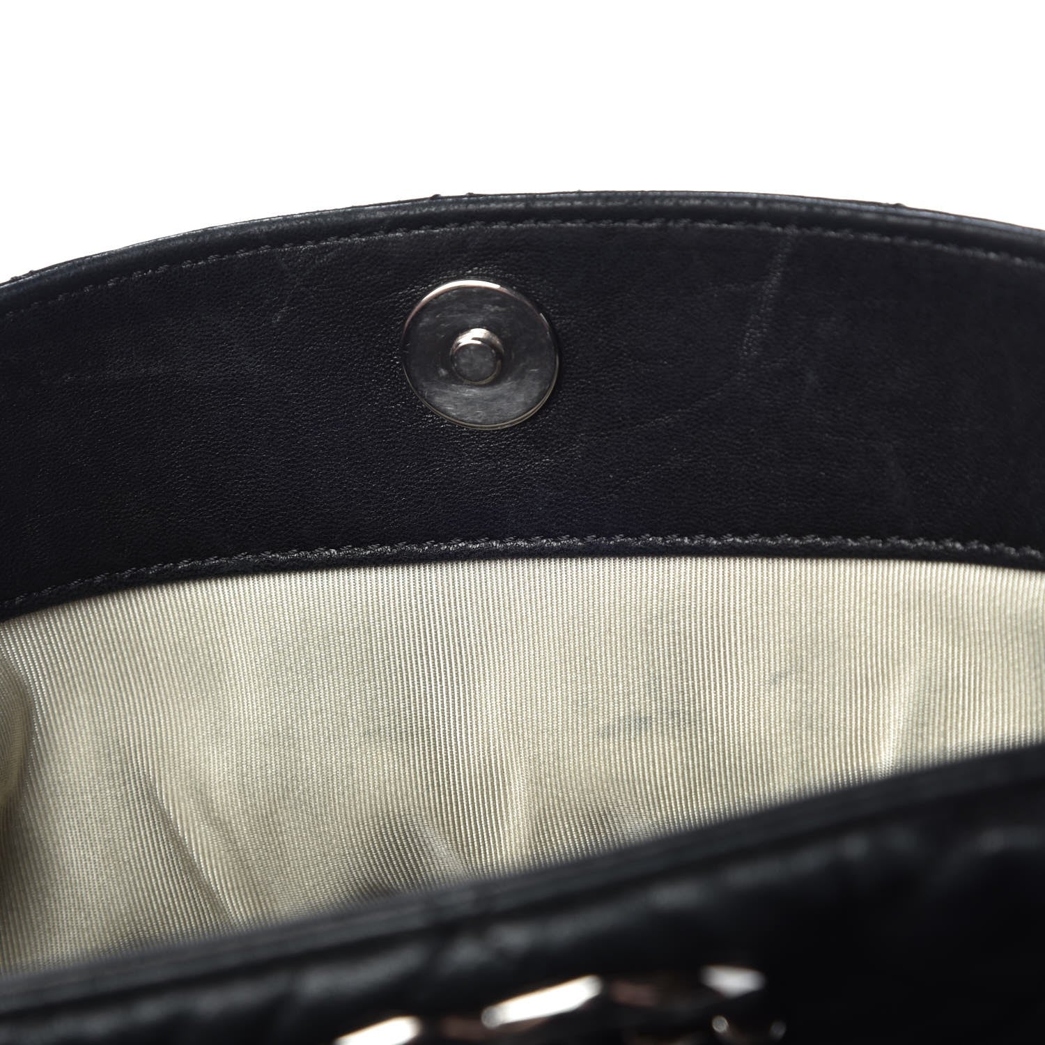 Chanel Washed Lambskin Chain Around Hobo Black 12 of 16