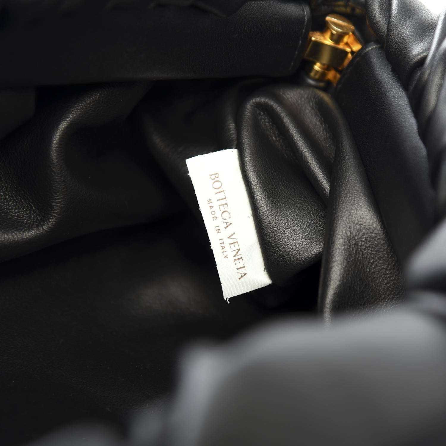 Bottega Veneta Calfskin The Pouch Chain Black 7 of 10