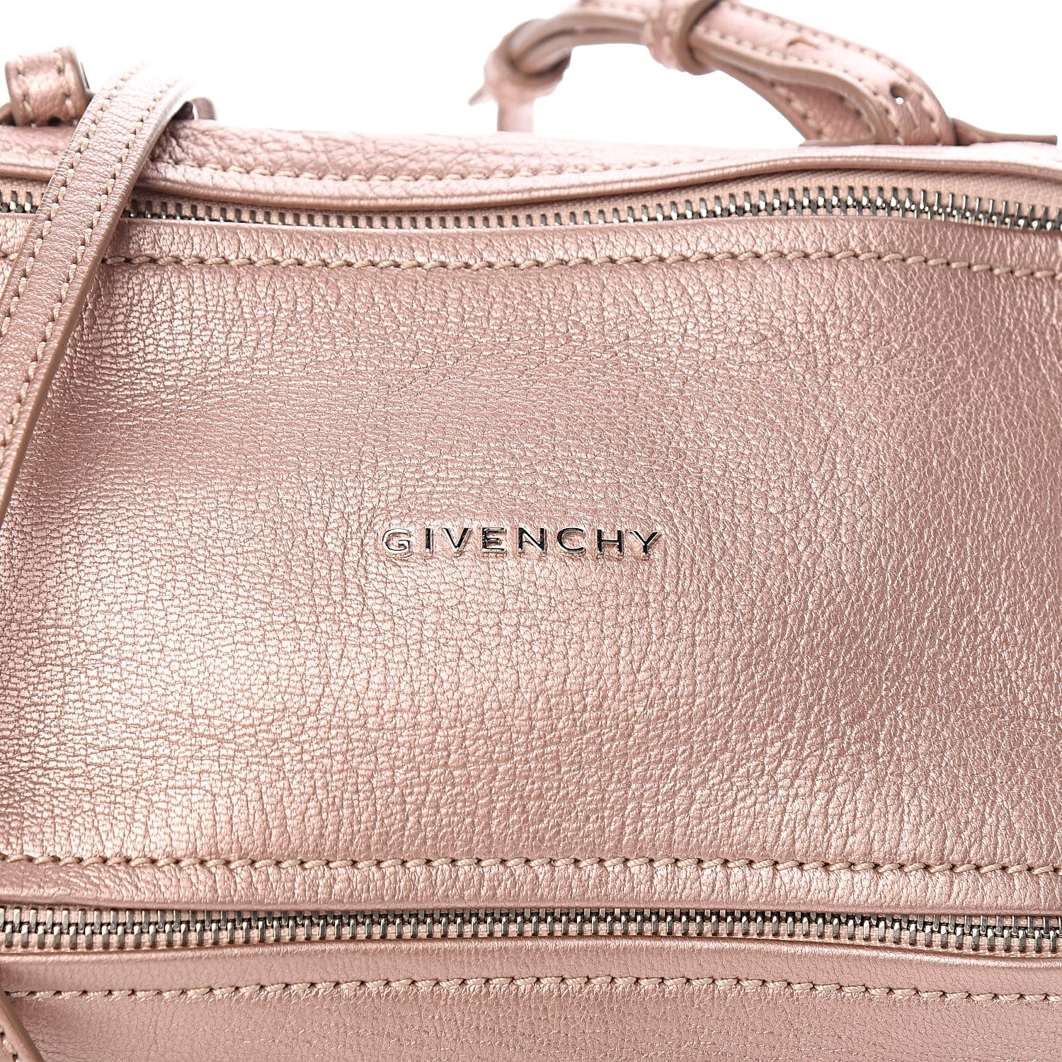 Givenchy Metallic Sugar Goatskin Mini Pandora Light Pink 10 of 11