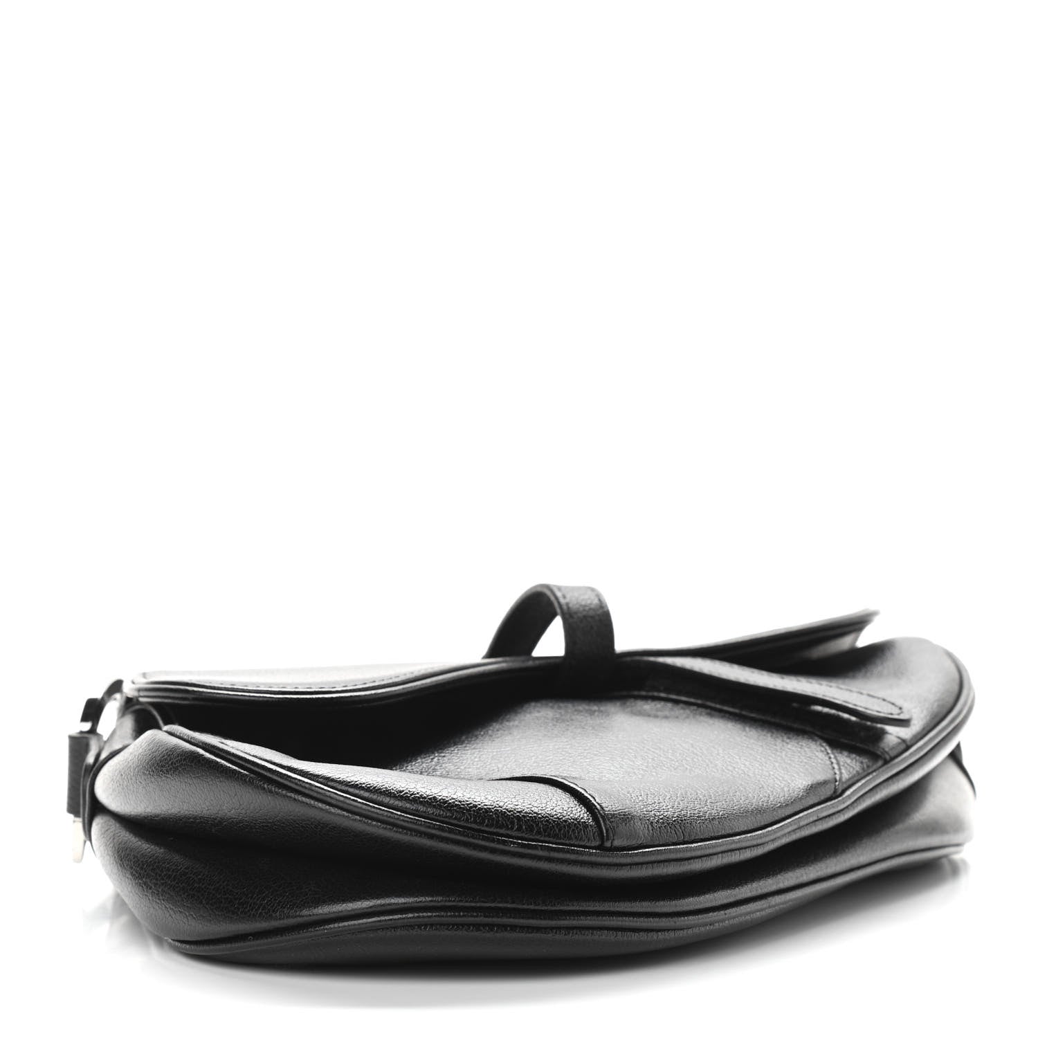 Christian Dior Calfskin Saddle Bag Black 4 of 10