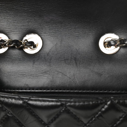 Chanel Shiny Lambskin Quilted Small Montcoco Flap Black 11 of 12