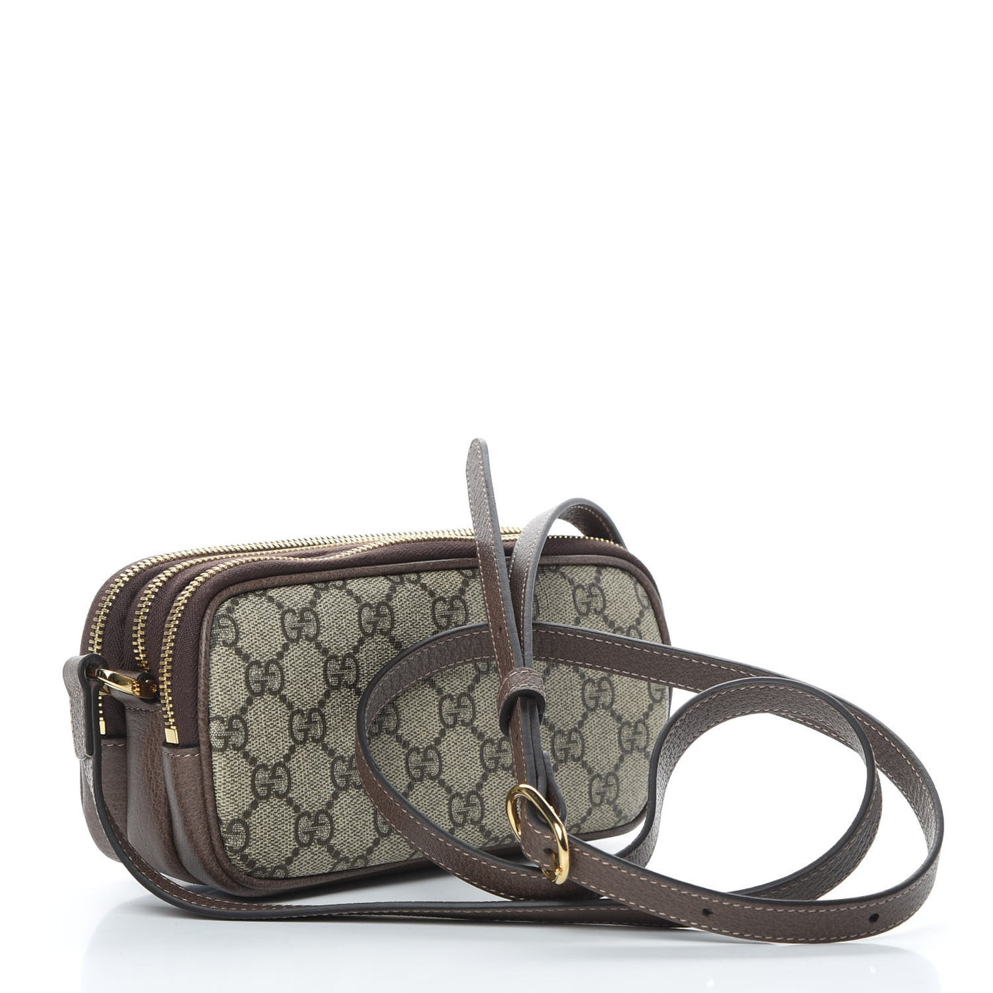 GG Supreme Monogram Web Mini Ophidia GG Bag Brown