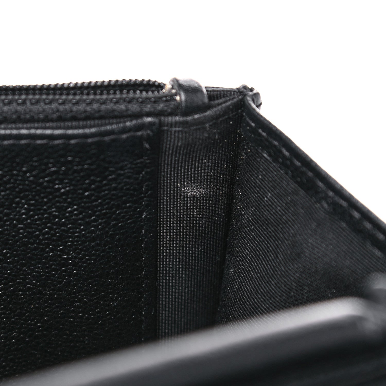 Chanel Grained Calfskin Quilted CC Box Wallet On Chain WOC Black 16 of 17