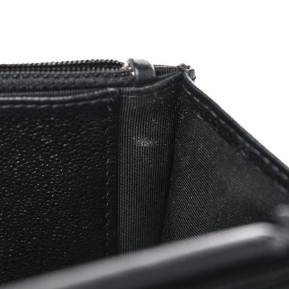 Chanel Grained Calfskin Quilted CC Box Wallet On Chain WOC Black 16 of 17