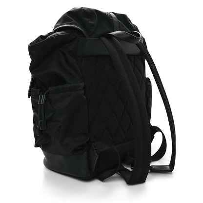 Burberry Nylon Grained Calfskin Watson Diaper Bag Black 4 of 13