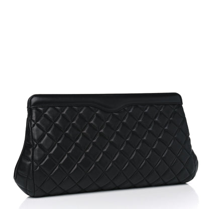 Chanel Lambskin Quilted Clutch Black 2 of 5