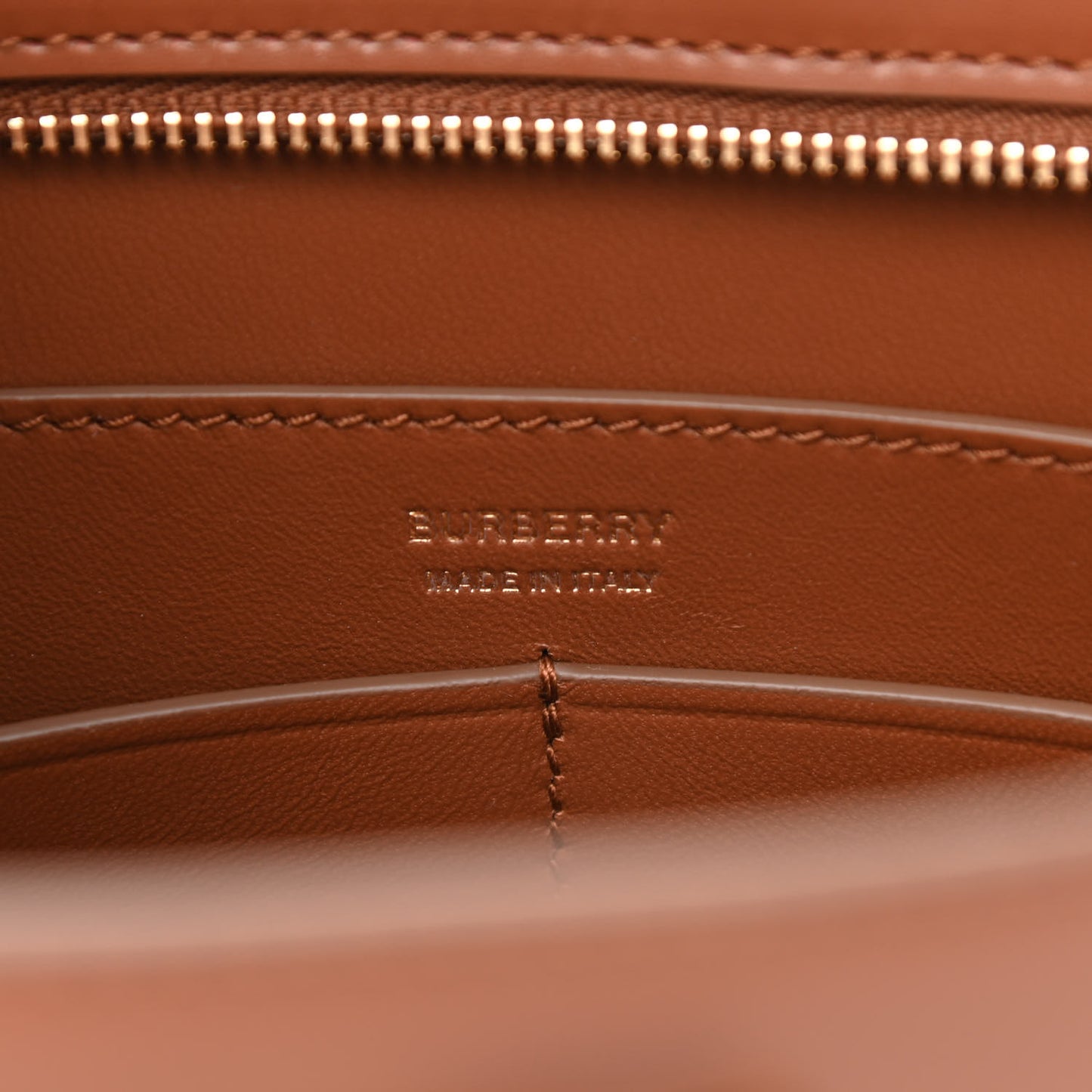 Smooth Calfskin TB Shoulder Bag Warm Tan
