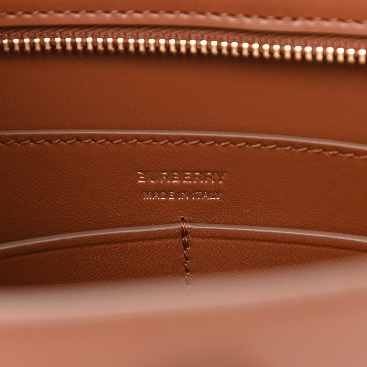 Burberry Smooth Calfskin TB Shoulder Bag Warm Tan 6 of 9
