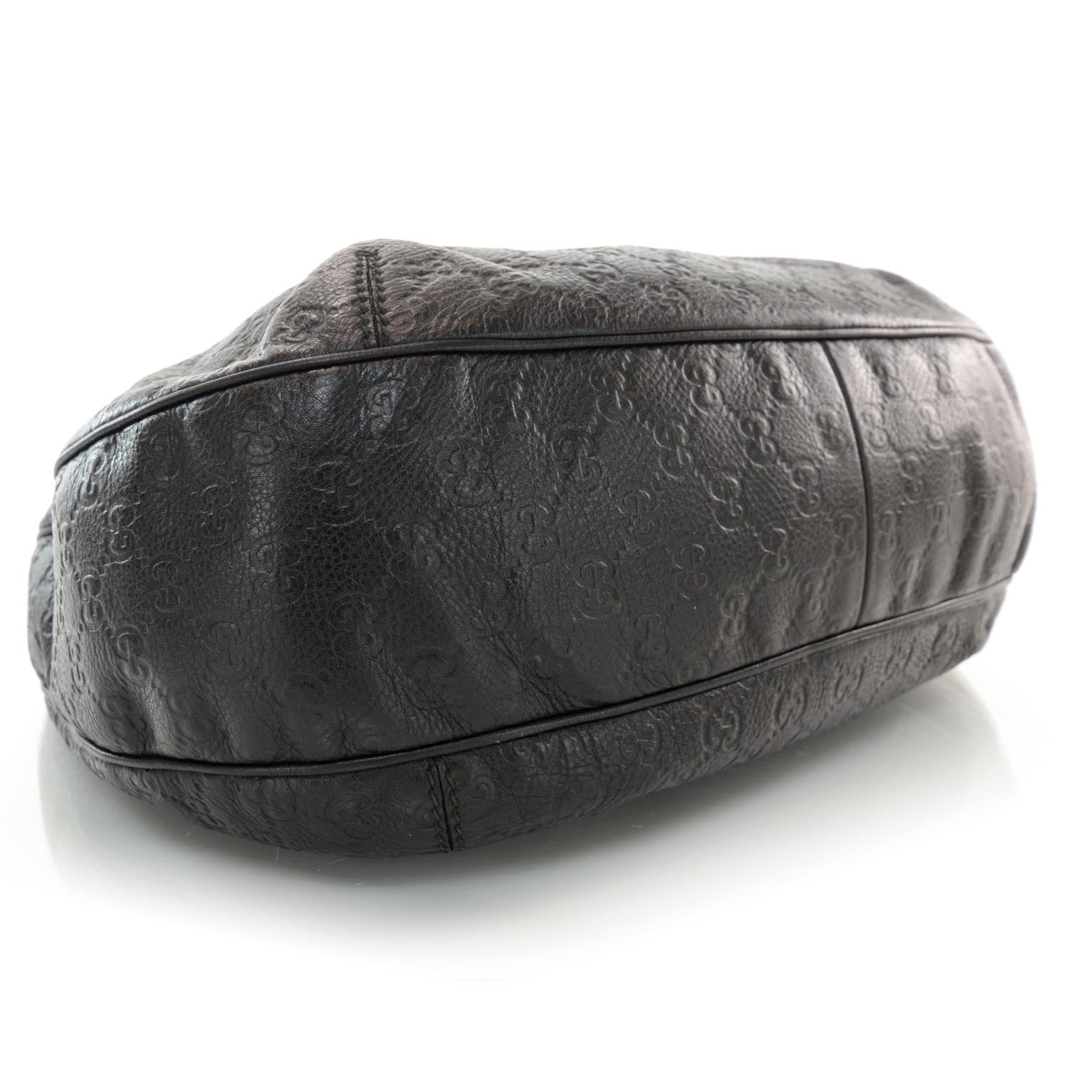 Gucci Guccissima New Ladies Web Hobo Black 4 of 8