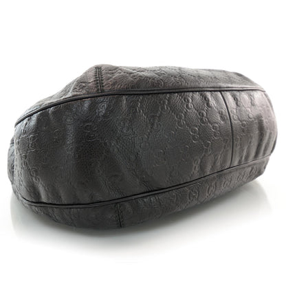 Gucci Guccissima New Ladies Web Hobo Black 4 of 8