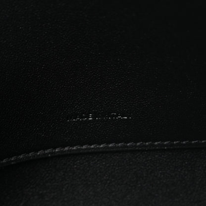 Celine Shiny Calfskin Triomphe Clutch Pouch Black 7 of 7