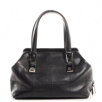 Chanel Caviar Square Stitched Medium Tote Black 1 of 8