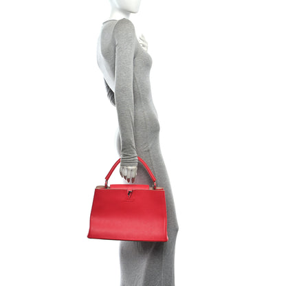 Louis Vuitton Taurillon Capucines MM Litchi Galet 2 of 9