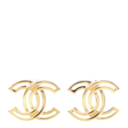 Chanel Metal Obazine CC Earrings Gold 1 of 6