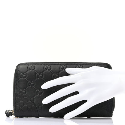 Gucci Guccissima Signature Microguccissima Bree Zip Around Wallet Black 2 of 8