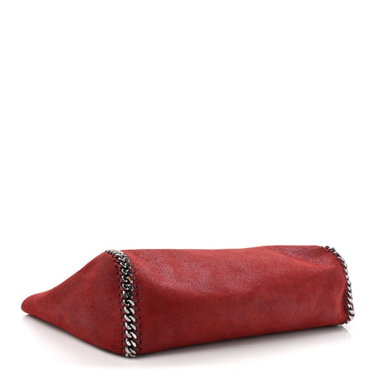 Stella McCartney Shaggy Deer Falabella Reversible Tote Red Navy 8 of 16