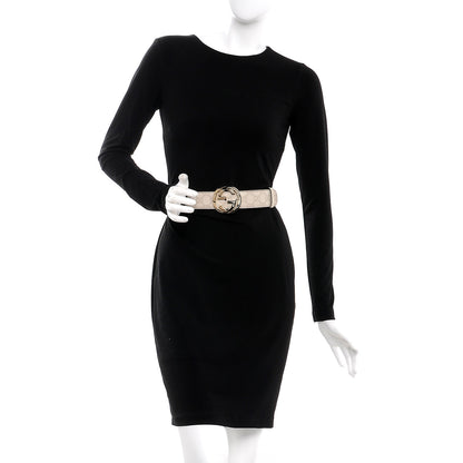 Gucci Guccissima Interlocking G Belt 95 38 Off White 2 of 7