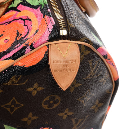 Louis Vuitton Monogram Roses Speedy 30 6 of 13