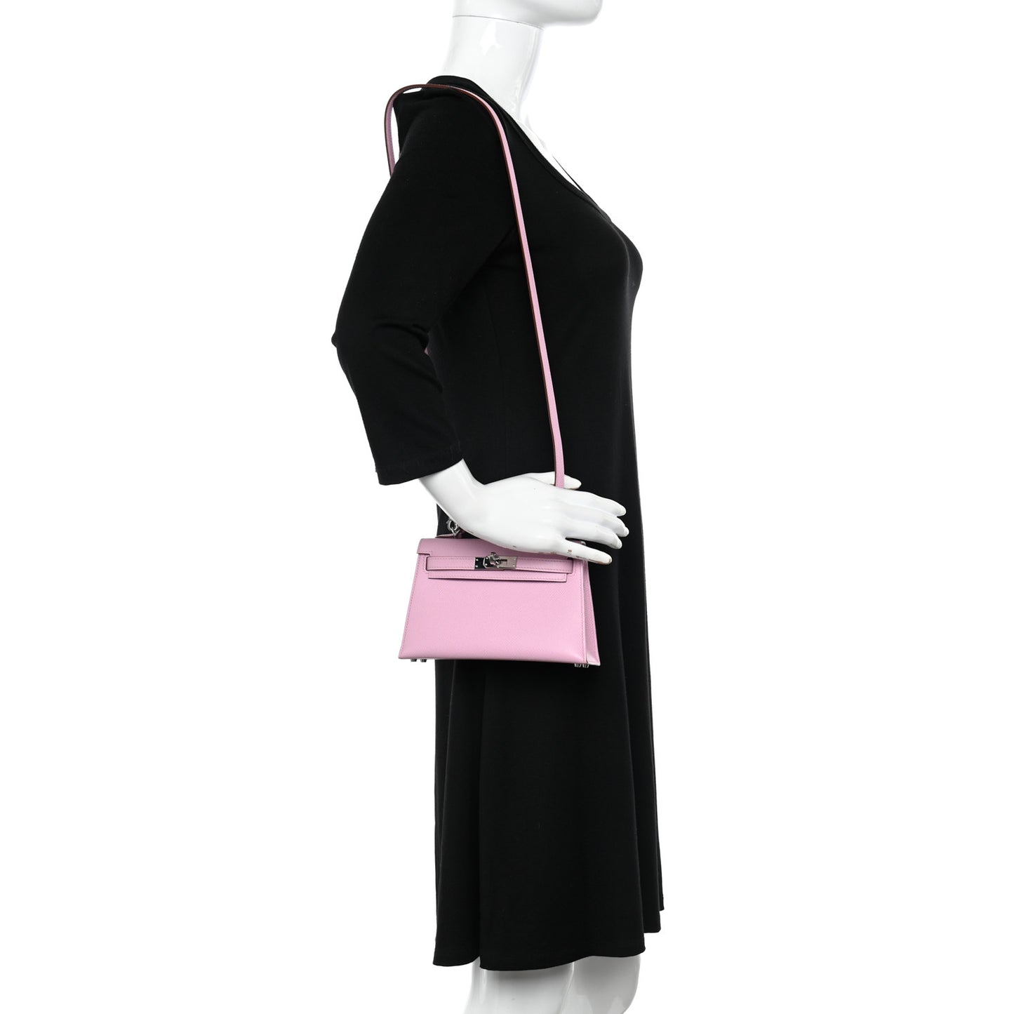 Epsom Mini Kelly Sellier 20 Mauve Sylvestre