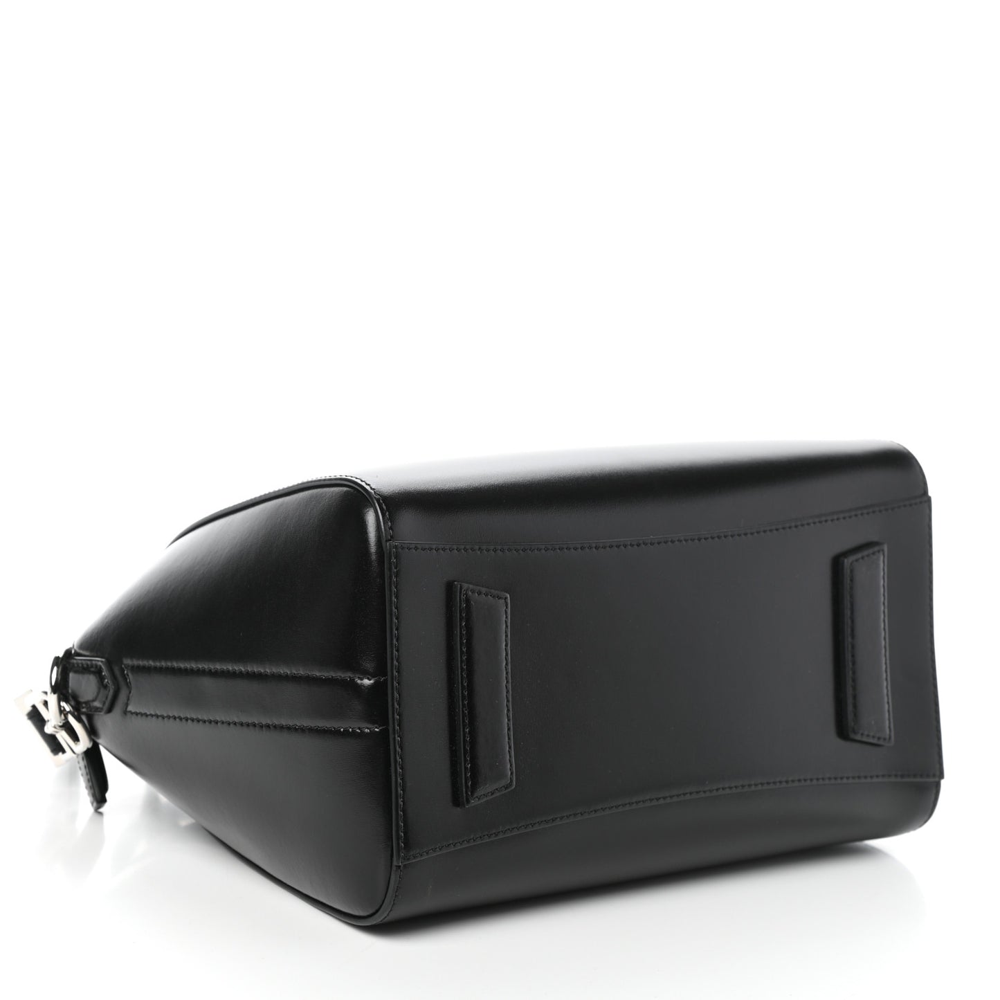 Shiny Lord Calfskin Small Antigona Black